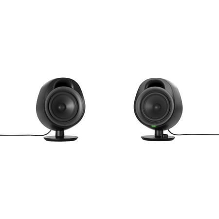 SteelSeries - Arena 3 Bluetooth Gaming Speakers with Polished 4" Drivers (2-Piece) - Black