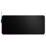 SteelSeries Gaming Mouse Pad 2 Zone RGB Illumination 9cm x 30cm x 0.4cm QcK Prism Cloth XL Black