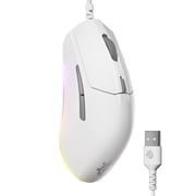SteelSeries Rival 3 Gen 2 Gaming Mouse - Optical, Corded Electric - White