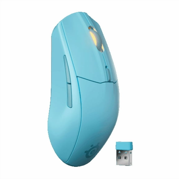 SteelSeries Rival 3 Wireless Gen 2 Gaming Mouse — 2.4GHz and Bluetooth — 18000 DPI TrueMove Air Optical Sensor — 60 Million Click Durability — Light-Weight — 100% PTFE Feet — Aqua