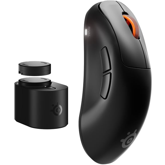 SteelSeries Rival Pro Wireless Ergonomic Gaming Mouse - Black