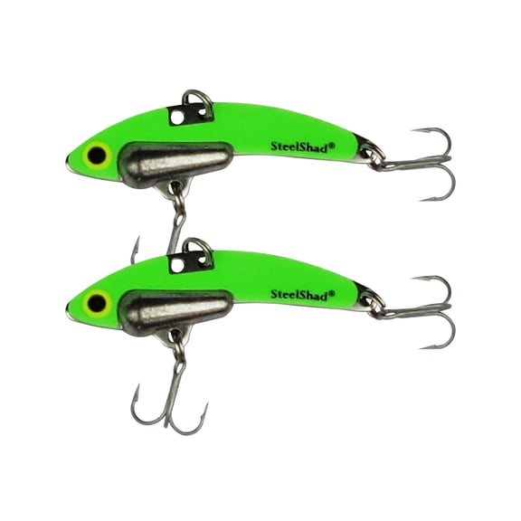 SteelShad Mini Series 2-Pack 1/4 oz. Glow Green