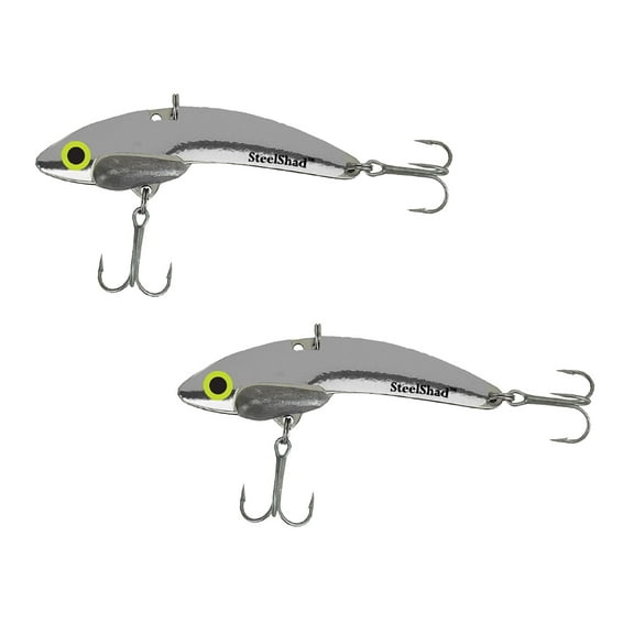 SteelShad Mini Series 2-Pack 1/4 oz. Silver Chrome