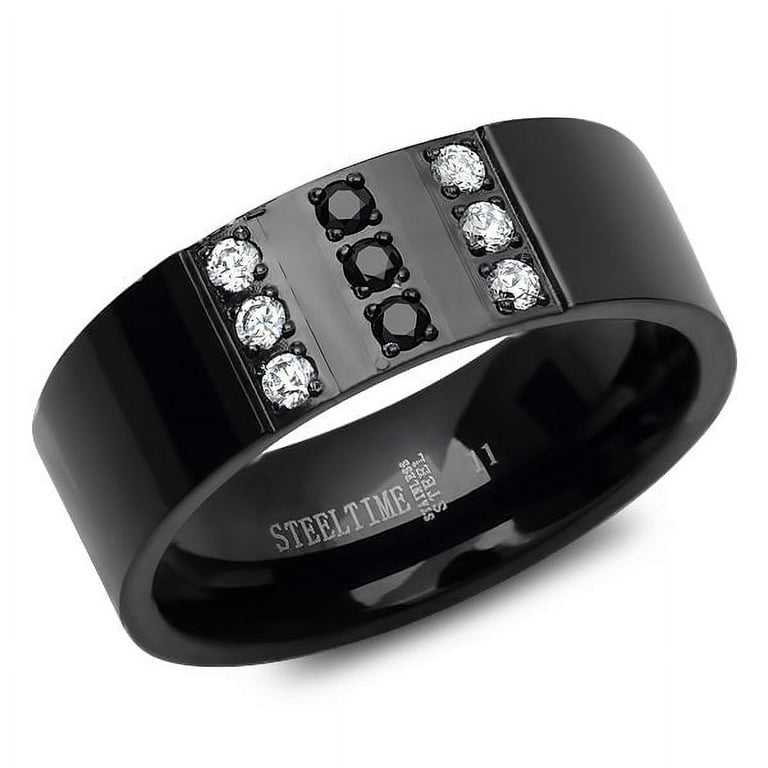 Mens jet shop ring