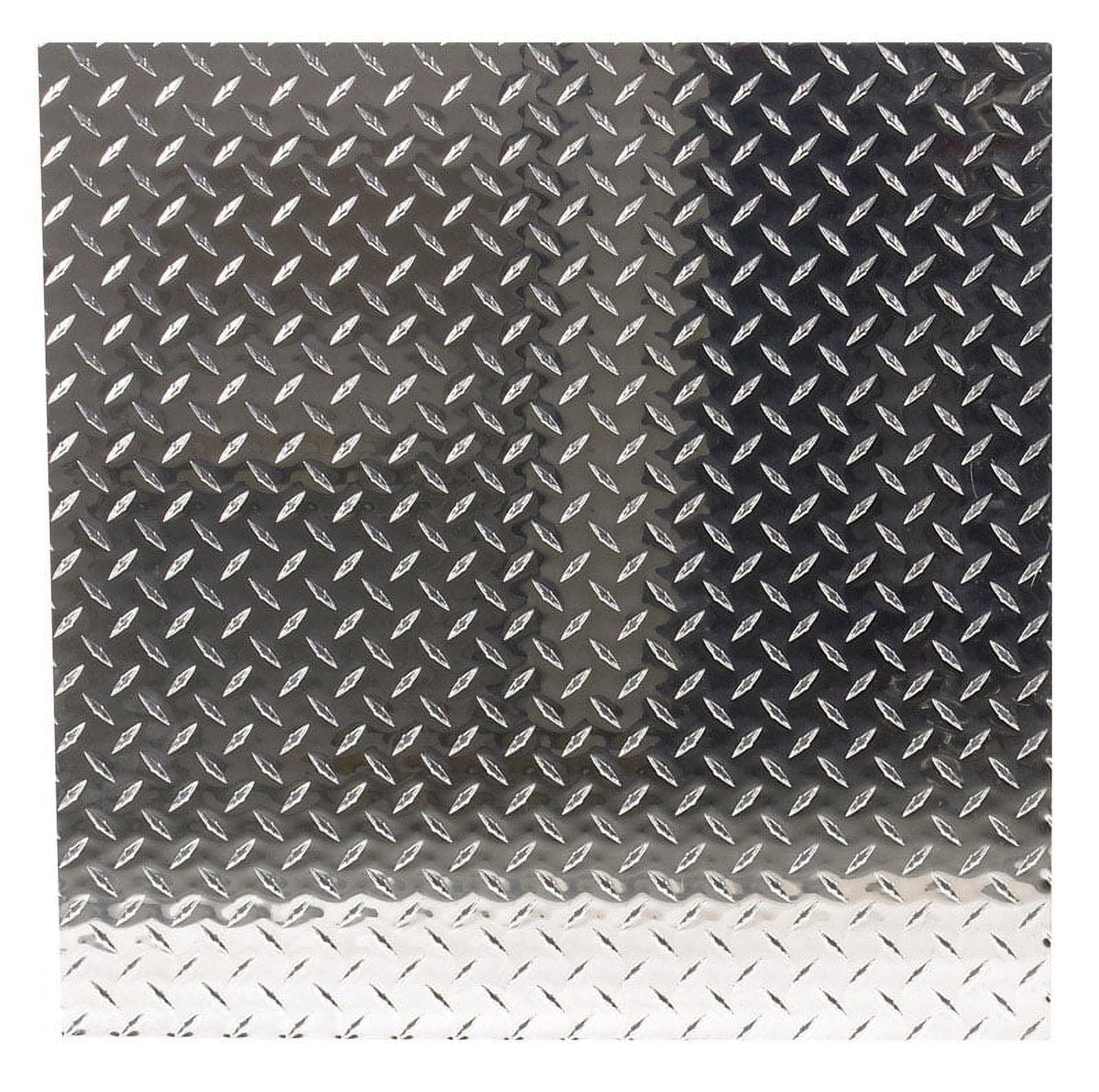 Boltmaster 24 in. W X 24 in. L Bright Aluminum Diamond Tread Plate Boltmaster 24 in. W X 24 in. L Bright Aluminum Diamond Tread Plate