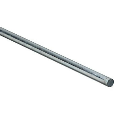 SteelWorks 11153 3/8" x 36" Steel Smooth Rod, Zinc Plated