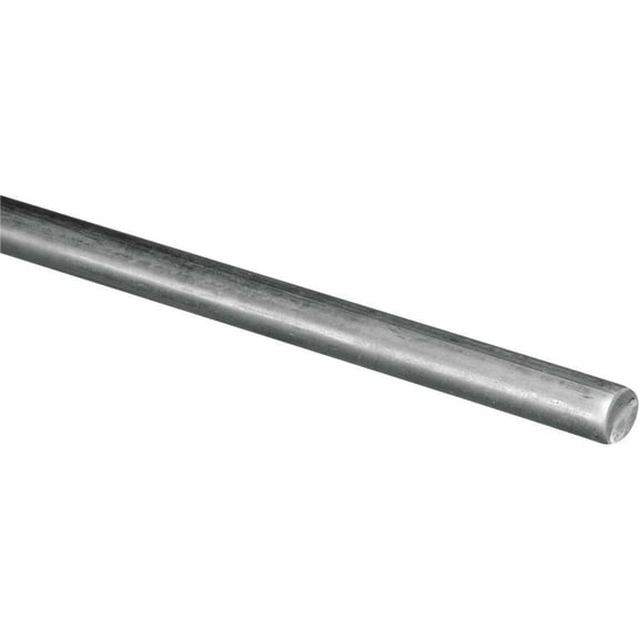 Hillman Unthreaded Rod Zinc-Plated Steel - 1 Piece, 7/16 In. D x 36 In. L