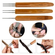 Steelayclif Bamboo Handle Dreadlocks Crochet Tool Set, 13.8cm 6 Piece