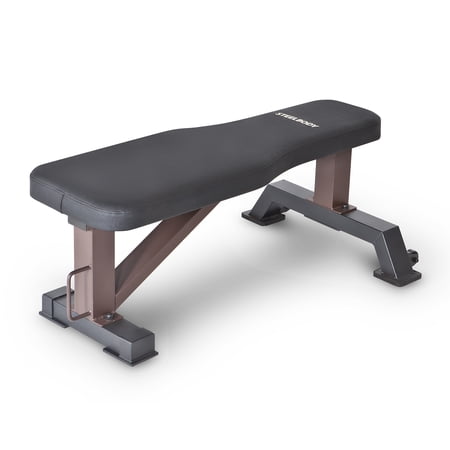 Steelbody by Marcy Multipurpose Weightlifting Strength Training Flat Bench STB-10101