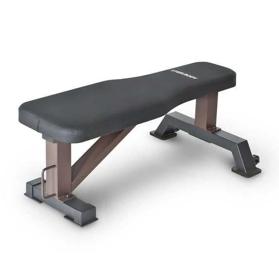 Steelbody by Marcy Multipurpose Weightlifting Strength Training Flat Bench STB-10101