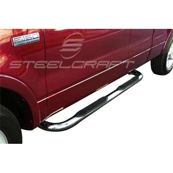 Steelcraft 212417P 3 In. Round Side Bar Compatible with 04-08 F-150