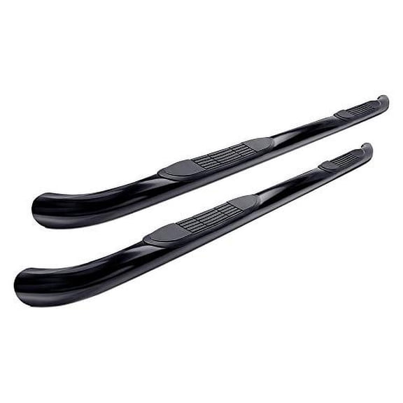 Steelcraft 25-12450 3 in. Round Side Bar Black Stainless Steel 3 in. Round Side Bar