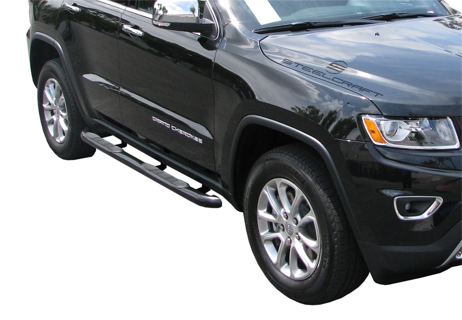 Steelcraft 3in Nerf Bar, Black, for 11-16 Jeep Grand Cherokee, Automotive Steps