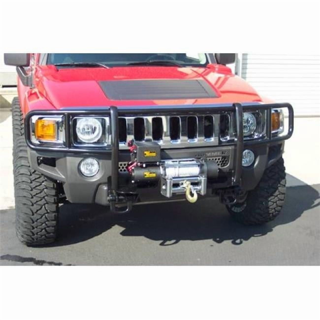 Steelcraft Automotive 2006-2012 Hummer H3-H3T Black Grille Guard - Winch Mount