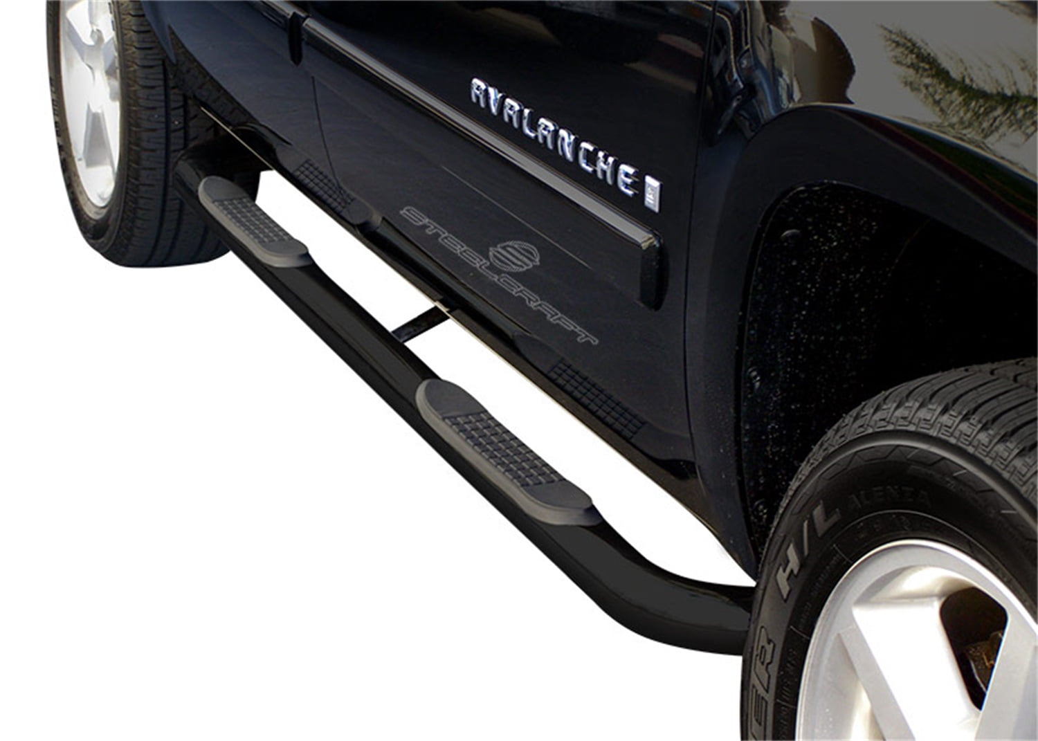 Steelcraft Automotive 202910 STC202910 07-16 SUBURBAN/YUKON XL 1500/07-13 AVALANCHE 3IN BLACK NERF BAR