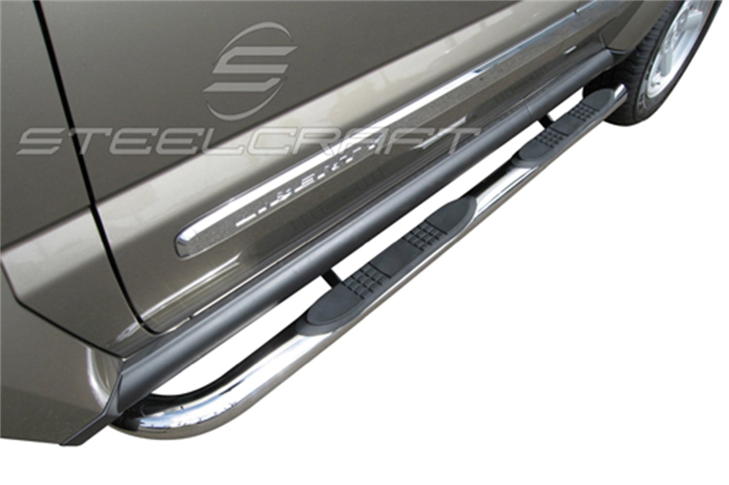 Steelcraft Automotive 220700 STC220700 02-07 LIBERTY (WITHOUT MUDFLAPS) 3IN BLACK NERF BAR