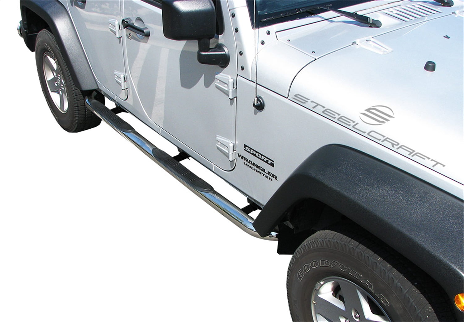 Steelcraft Automotive 221907 STC221907 07-16 WRANGLER 4 DOOR 3IN SS NERF BAR