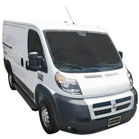 Steelcraft STX600 Running Boards Black Compatible with 2014-2022 Dodge Promaster Van (Full Size)(118" Wheel Base)