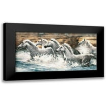 Steele, Ralph 14x9 Black Modern Framed Museum Art Print Titled - Running Wild