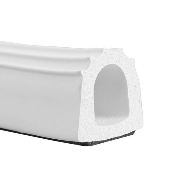 Steele Rubber Products - 90-3510-265 - RV -1" Ribbed Hollow Bulb Weatherstrip - White - 30ft Strip - Commonly Found On Heartland Luxur Suites Coachmen Winnebago Tiffin Entegra Cruiser RV
