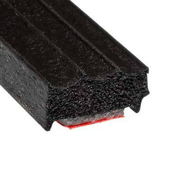 Steele Rubber Products - 90-3720-377 - Boat - 3/16" x 7/16" Ribbed Weatherstrip with Peel-N-Stick - Sold as a 20 foot Strip
