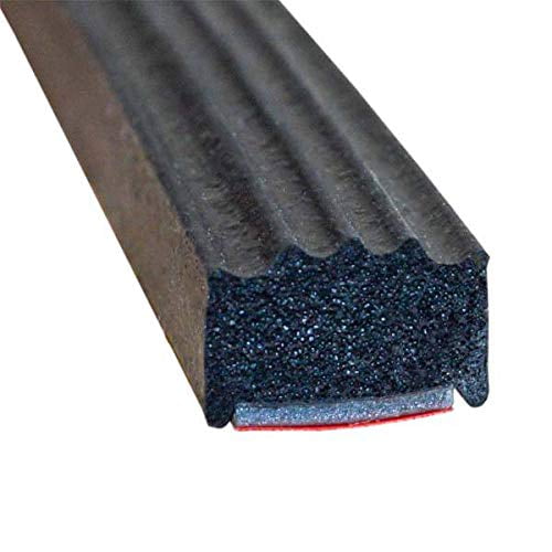 Steele Rubber Products - Peel N Stick Ribbed Narrow - Sold and Priced as a 5/ft, 10/ft and 30/ft length strips (30/ft)