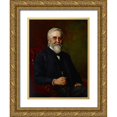 thumbnail image 1 of Steele, Theodore Clement 12x14 Gold Ornate Wood Framed with Double Matting Museum Art Print Titled - Portrait of a Man, 1 of 4