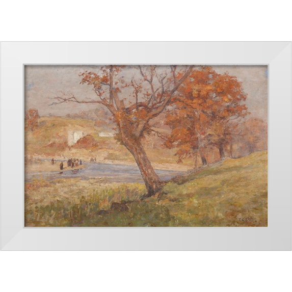 Steele, Theodore Clement 14x11 White Modern Wood Framed Museum Art Print Titled - Landscape