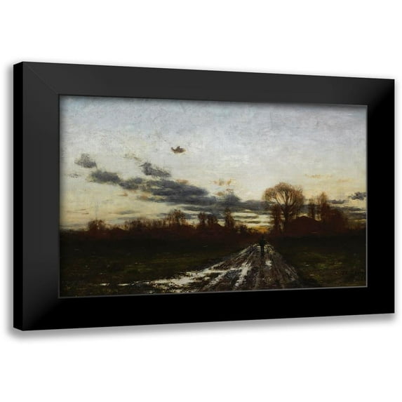 Steele, Theodore Clement 18x13 Black Modern Framed Museum Art Print Titled - Sunrise