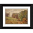 thumbnail image 1 of Steele, Theodore Clement 32x23 Black Ornate Wood Framed with Double Matting Museum Art Print Titled - Indiana Landscape, 1 of 4