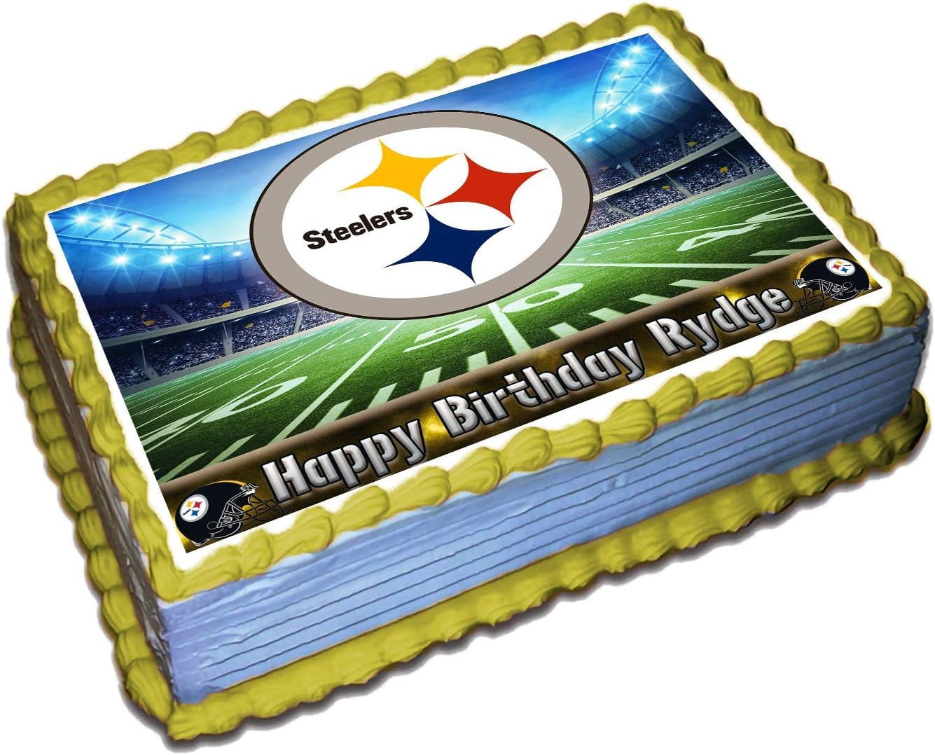 Steelers Cake Topper 1/4 8.5 x 11.5 Inches Birthday Cake Topper ...