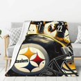 Steelers Custom Classic Throw Blanket for Football Fans Gifts for Men