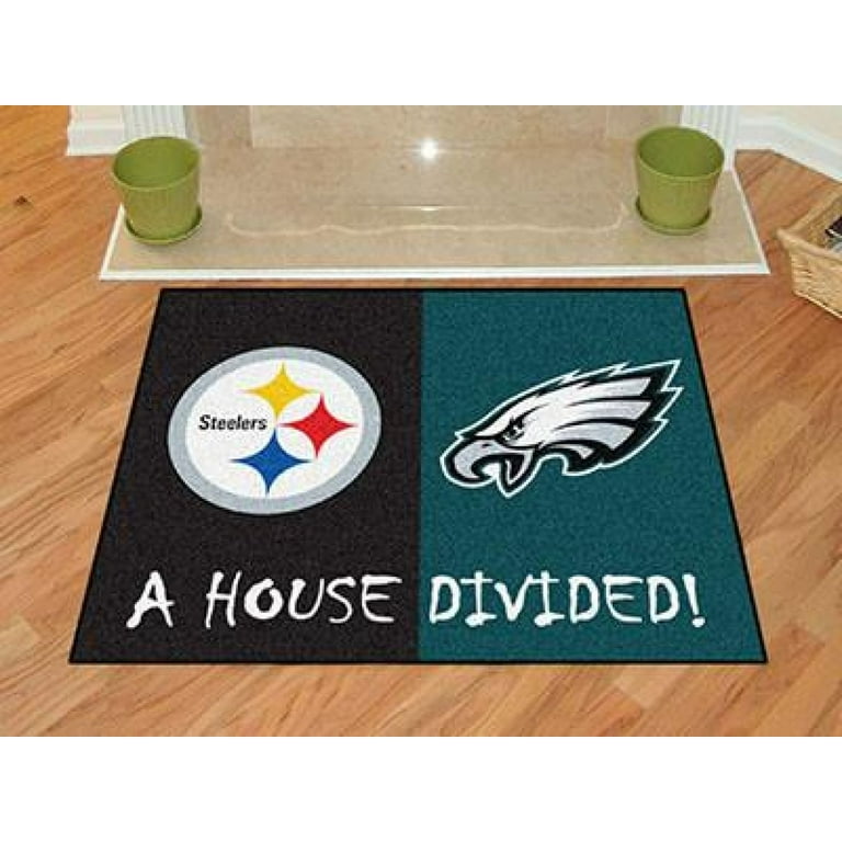 Steelers/Eagles NFL House Divided Rugs