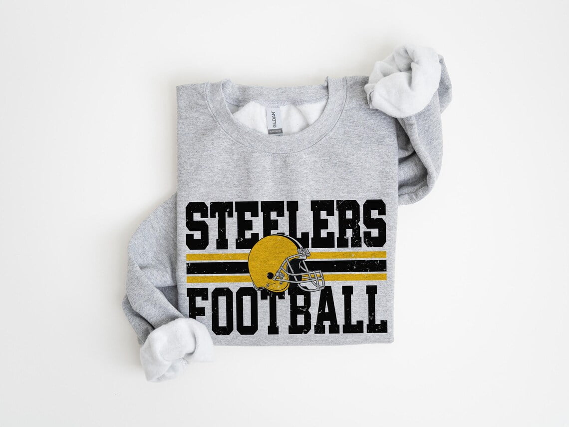 Steelers Football Sweatshirt, Pittsburgh Game Day Crewneck, Steelers Fan Apparel, Football