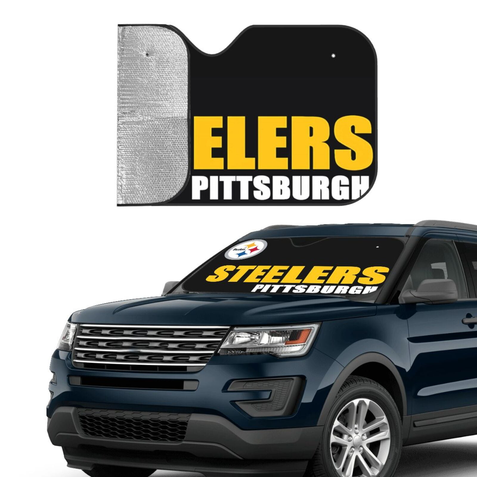 Steelers Football Team Car Windshield Visor, Car Visor Insulation ...