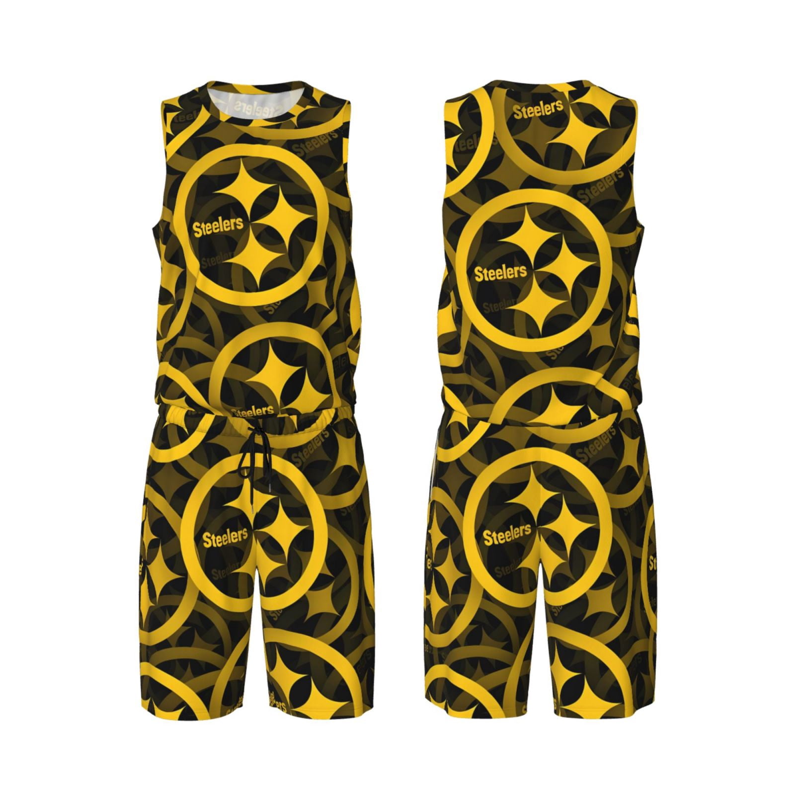 Men's Pittsburgh Steelers '47 Black Edge Super Rival Tank Top