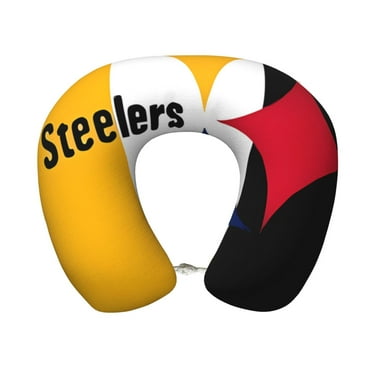 Steelers Team Memory Foam Travel Pillow U-shaped pillow Head and Neck Support Aircraft Pillow Travel Neck Flight Pillow
