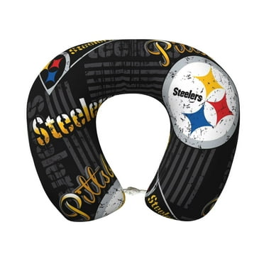 Steelers Team Memory Foam Travel Pillow U-shaped pillow Head and Neck Support Aircraft Pillow Travel Neck Flight Pillow