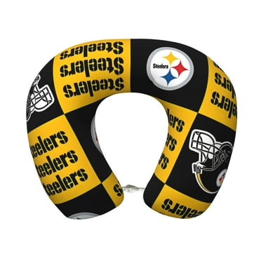 Steelers Team Memory Foam Travel Pillow U-shaped pillow Head and Neck Support Aircraft Pillow Travel Neck Flight Pillow