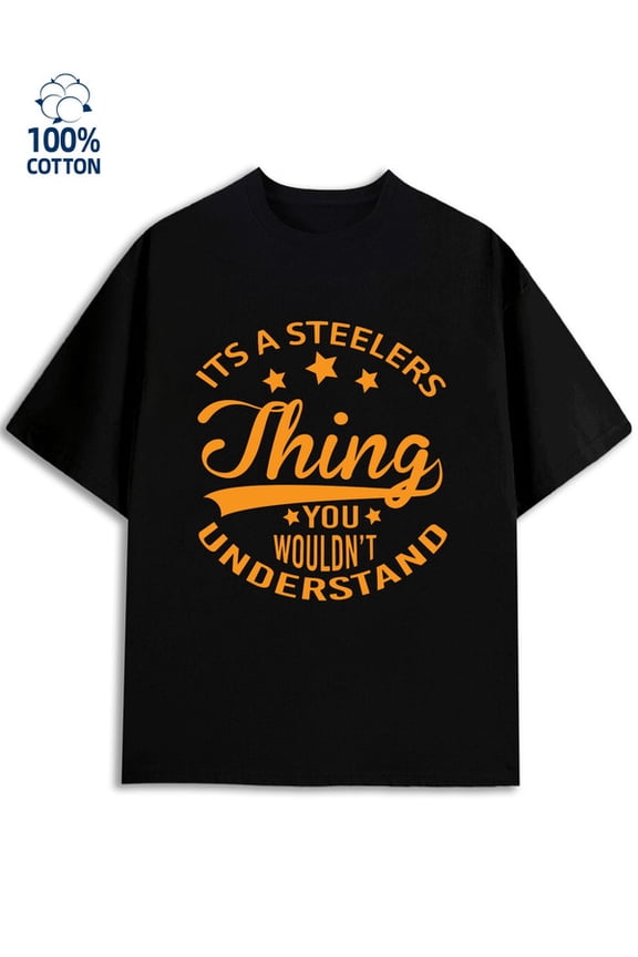 Steelers Thing Tee men black Trendy Unisex Shirt Graphic Tee tshirts Unique Design Unisex Shirt Crewneck tshirts Original Unisex Shirt Cotton tshirts