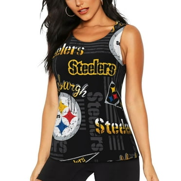 Steelers Women's Tank Top Shirt Fitness Or Other Sports Football Team Logo for Baseball team Fans Gifts