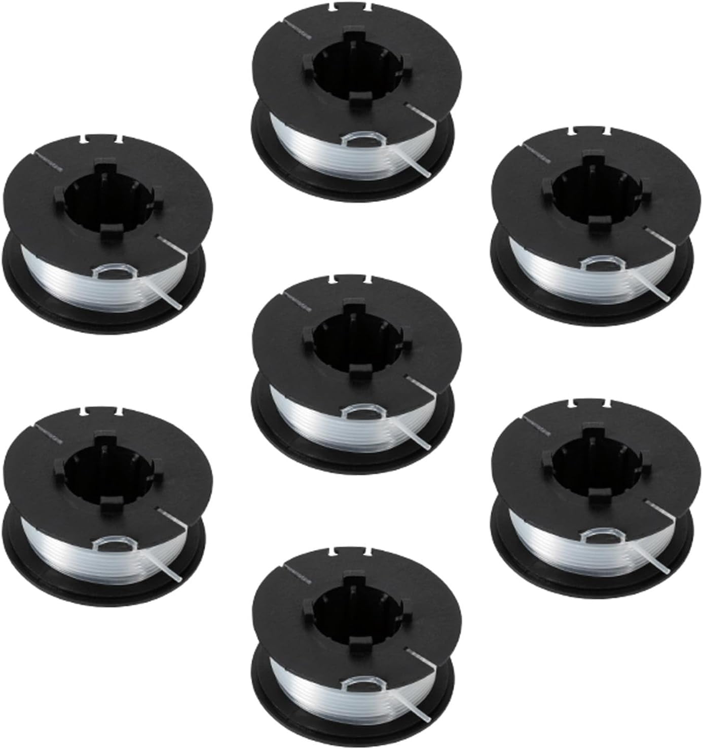 Steelite 7 Pack Spool Fit String Trimmer Model DG304, 0.065" String Trimmer Line Auto-Feed Weed Wacker String Replacement Parts Spool