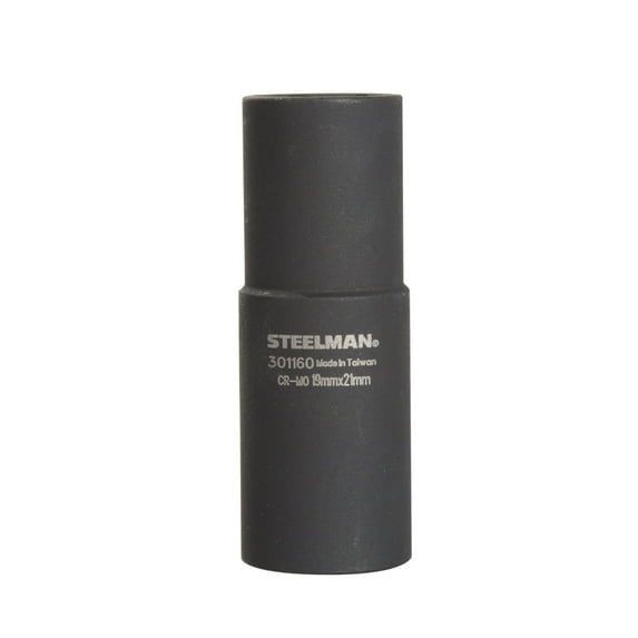 Steelman 1/2in. Drive 19mm x 21mm Dual Sided Flip Impact Socket 301160