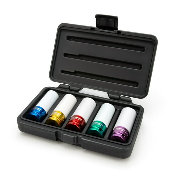 Steelman 1/2in. Drive Nylon 5 Piece Non-Scratching Custom Wheel Socket Set 95615