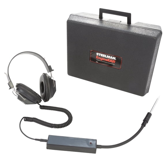 Steelman EngineEAR Stethoscope Auto Diagnostic Tool, Noise-Canceling Headphones, Ulta-Sensitive Microphone, 9 Volt Battery Included CA2