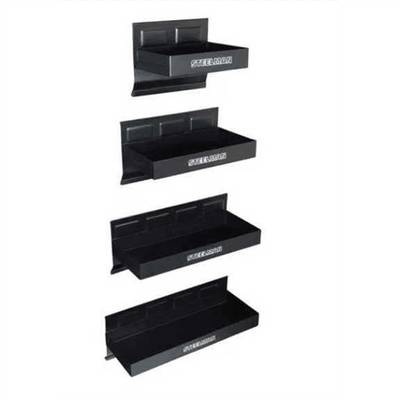 J S Products (steelman) Non-Marring Magnetic Tool/Parts Tray 4-Piece Set