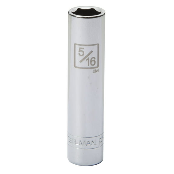 Steelman Pro 1/4-Inch Drive 5/16-Inch Deep 6-Point Socket, 78406