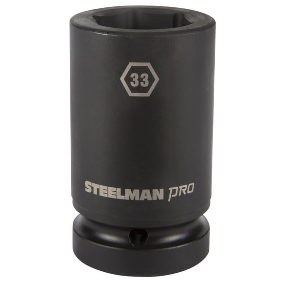 Steelman Pro 1 in. Drive 33mm 6 Point Deep Impact Socket 79292