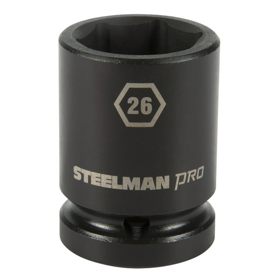 Steelman Pro 3/4 in. Drive 26mm 6 Point Impact Socket 79274