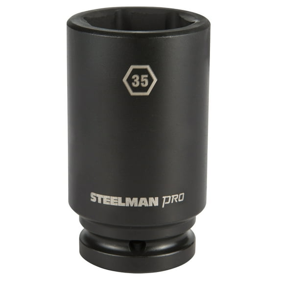 Steelman Pro 3/4 in. Drive 35mm 6 Point Deep Impact Socket 79283